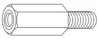 Standoff, Hex, M3.5x6, 16mm, Pkg. of 10