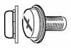 Screw, Pan, M3X6MM, Crest Cup, Pkg. of 10