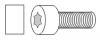 Screw, M3.5x8, Allen, Pkg. of 5, Vented Rear Panel